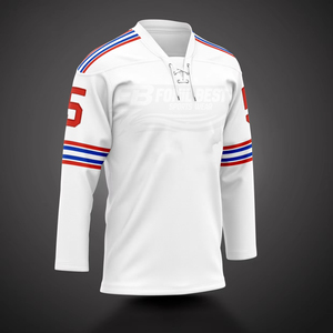 Jersey de Hockey sobre Hielo de Manga Corta, Transpirable, Sólido, Personalizado de Alta Calidad, con Logotipo Frontal Sublimado, Uniformes - Product Image 6