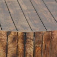 Mesa de Centro Moderna y Lujosa Multiusos con Superficie de RESINA y MDF, Diseño Ecológico para Sala de Estar, Muebles Sostenibles para el Hogar