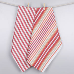 100% coton tissé rayure vérifier conception serviette de cuisine doux confort séchage à absorption rapide multi-usages nettoyage écologique lavage à la main - Product Image 6