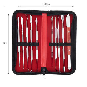 Kit de 12 outils de sculpture sur cire en acier inoxydable pour laboratoire dentaire, certifié CE ISO, par Grip Surgical - Product Image 6