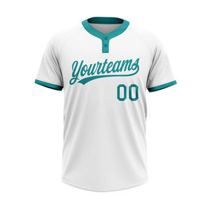 Camiseta de Béisbol/Sóftbol Premium de Dos Botones, 100% Poliéster Transpirable, Manga Corta, Tallas Grandes, Ropa Deportiva para Hombre/Mujer - Product Image 2