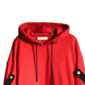 เสื้อฮู้ดดี้ฮิปฮอปสตรีทแวร์คุณภาพสูงแบบสั่งทำจากโรงงาน เสื้อพูลโอเวอร์เทคแวร์ทรงโอเวอร์ไซส์สำหรับผู้ชาย - Product Image 4