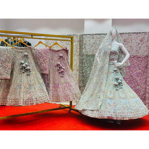 <b>Bridal</b> Lehenga Choli Elegant <b>Headwear</b> for Brides - Product Image 2