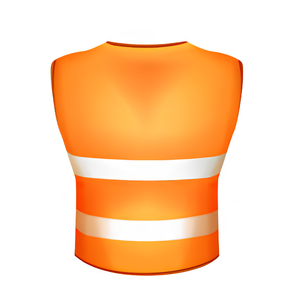 Gilet de chantier haute visibilité réfléchissant sans couture avec logo personnalisé et poches pour enfants unisexe orange jaune rose violet - Product Image 2