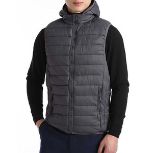 Veste matelassée 100% polyester, veste matelassée légère en toile avec col montant et logo sur le devant - Product Image 5