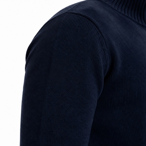 Pull pour homme à col zippé, tricot de qualité supérieure, élégant, confortable, chaud, pull décontracté à col zippé, design minimaliste tendance - Product Image 5