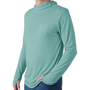 Chemise de pêche décontractée pour homme, manches longues, 100 % polyester, imperméable, UPF 50, antibactérienne, séchage rapide, respirante - Product Image 1