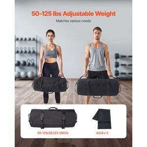 "Adjustable PVC Power Bags for Workout & <b>Strength</b> <b>Training</b> 50/125 Lbs 20kg Weight" - Product Image 5