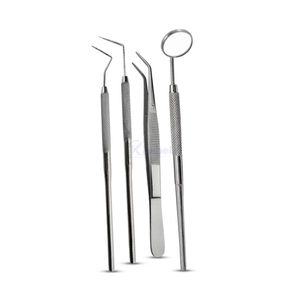 Kit de Instrumentos para Examen Dental, Espejo de Acero Inoxidable, Sonda Exploradora, Juego de Herramientas de Diagnóstico Oral - Product Image 3