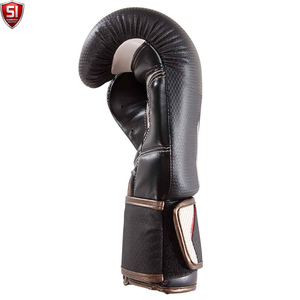 Gants de boxe SUMROOS INDUSTRY en cuir noir respirant avec sangle de poignet réglable, protection pour toutes les saisons, équipement d'entraînement à lacets - Product Image 5