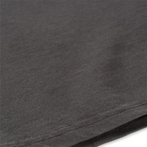 T-shirt décontracté de haute qualité en coton 100% uni, poids lourd, coupe classique, noir et blanc pour hommes - Product Image 4