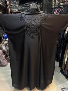 Vente en gros de robes Abaya de luxe en polyester brodé de qualité supérieure pour femmes musulmanes, style arabe - Product Image 6