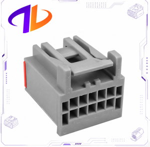 Conector de cableado automotriz compatible con 30700-1100, 10 pines, macho/hembra, contacto de cobre, carcasa de nailon, 2.54 mm, gris - Product Image 4