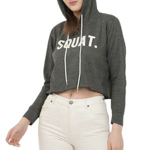 Vente chaude sweats à capuche et sweat-shirts pour femmes texte personnalisé imprimé pull à cordon sweats à capuche courts à des prix très bas - Product Image 5