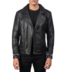 Chaqueta de Motociclista de Cuero Crown Rider para Hombre, Personalizable, Impermeable, con Logotipo Frontal, para Motociclismo y Carreras - Product Image 3
