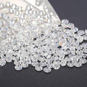 Diamants synthétiques ronds taille brillant HPHT cultivés en laboratoire, de 1,0 mm à 3,2 mm, couleur blanche, clarté VVS VS, diamants synthétiques en vrac pour bijoux - Product Image 1