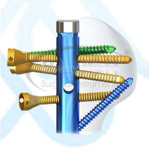 Precio de fábrica: Juego de instrumentos quirúrgicos espinales de acero inoxidable de alta calidad con tornillo pedicular manual de 5.5 mm para Pakistán - Product Image 5
