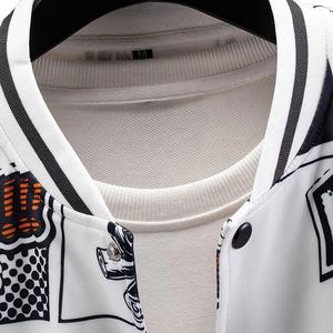 Nouvelle arrivée : Veste universitaire personnalisée 100 % polyester/coton, col en V, coupe-vent, chauffante, pour l'automne et l'hiver, impression d'équipe, tendance - Product Image 5