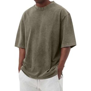 T-shirts pour hommes à séchage rapide, effet délavé, nouveau design, respirants, les plus vendus, vente en gros - Product Image 1