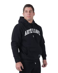 เสื้อฮู้ดผ้าฝ้ายเทอร์รี่สำหรับผู้ชายเสื้อมีฮู้ดผ้าฟลีซสำหรับสตรีทสีพื้นไม่เรียบออกแบบโลโก้ได้ตามต้องการ - Product Image 3