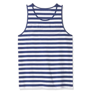 Camiseta sin mangas de algodón/fibra de bambú OEM personalizada, ecológica, informal, para fitness, musculación, gimnasio, para hombre, talla grande, transpirable, teñida, de alta calidad. - Product Image 5