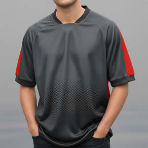 Camisetas de Fútbol Personalizadas de Manga Corta, Uniformes de Fútbol de Tela de Poliéster Personalizados para Entrenamiento - Product Image 1