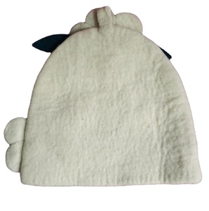 Juego de té de fieltro ecológico hecho a mano y utensilios con hermoso diseño de flores para uso en la cocina y decoraciones para fiestas - Product Image 4