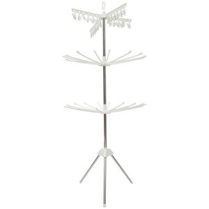 Nuevo diseño de tendedero giratorio de 3 niveles, tendedero de ropa portátil para interiores, soporte de secado personalizable. - Product Image 1