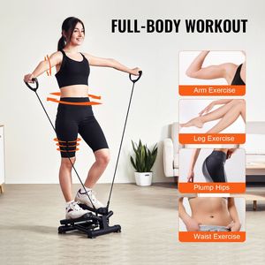 Mini Stepper Idraulico per Fitness, Attrezzatura per Esercizi Domestici con Bande di Resistenza, Macchina Ellittica a Cartuccia per Allenamento Completo del Corpo - Product Image 2