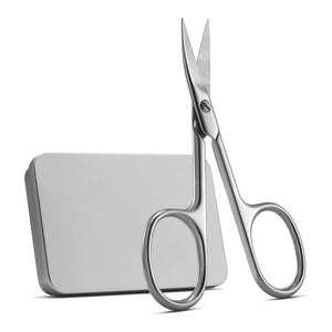 Ciseaux à ongles en acier inoxydable avec lames courbées de précision pour une manucure et une pédicure professionnelles - Product Image 1