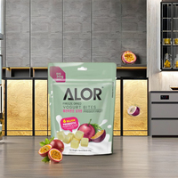 Alor Kinderen Gedroogde Passievrucht Yoghurt Bites Probiotica Voedzaam 30g Halal Glutenvrij Magere Snack Zuur