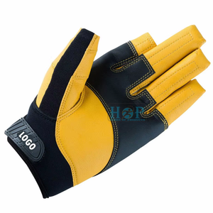 Professional Marine Sailing <b>Gloves</b> with Breathable Lightweight Design Reinforced Wear Resistant Palm Secure Adjustable Wrist - Product Image 1