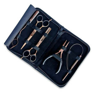 Kit de Pinzas para Extensiones de Cabello de Acero Inoxidable de Doble Trama, Calidad Premium, Sostenible, Color Personalizable, Lujo ANAAIF - Product Image 5