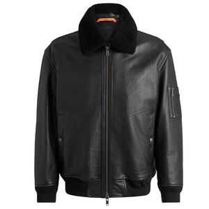 Collection Hiver – Blouson en Cuir Homme Streetwear Coupe Standard Slim Grande Taille Élégant Imperméable Respirant Personnalisable - Product Image 1