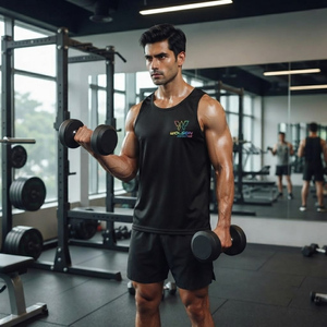 Débardeur de sport tricoté léger pour homme, sans manches, séchage rapide, pour entraînement, musculation, course à pied et sports - Product Image 3