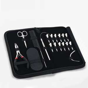 Outils et kits professionnels en acier inoxydable pour extensions de cheveux, perruques en dentelle, état neuf, style tendance, vente chaude, kit d'outils pour extensions de cheveux à bandes adhésives - Product Image 6