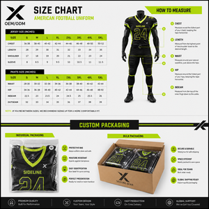 Tenues de football américain personnalisées X Sports City, équipement de bord de terrain, ensemble personnalisé, vêtements de sport performants à séchage rapide pour tous les âges - Product Image 6
