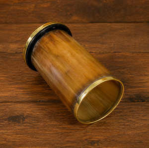 Handcrafted Buffalo Horn Tankard <b>Mug</b>, Viking Beer Cup with Lid, Carved Nordic Design Wholesale - Product Image 6