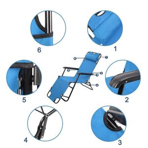 Sedia da Campeggio Pieghevole a Gravità Zero, Sdraio Portatile per Patio, Piscina, Spiaggia, Prato - Sedie Reclinabili da Spiaggia - Product Image 5