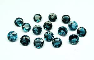 Natural London Blue Topaz Round Faceted Cut London Blue Topaz Round Cut Calibrated Size Loose Gemstone For Making Jewellery - Product Image 2