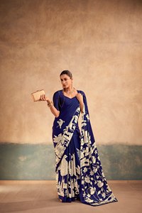 Latest Summer Collection Everyday Fit Satin Silk with Kalamkari <b>Print</b> Saree for Daily and <b>Office</b> Wear also for Festive Function - Product Image 3