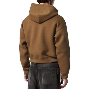 Heavyweight 450gsm Zip up Hoodies Hommes High Quality Manufacturer Luxury Boxy Fit Double Zipper Hoodie for Men - Product Image 3