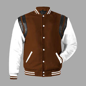 Chaqueta Varsity de Béisbol para Hombre, de Poliéster y Forro Polar, con Logotipo Personalizable, Estilo Vintage Juvenil, Resistente al Viento y Transpirable, Precio al por Mayor - Product Image 2