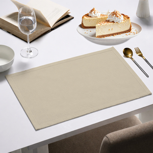 Modern Cotton <b>Placemats</b> Set, Stylish Washable Dining Table Mats, Heat Resistant Non-Slip Design - Product Image 1