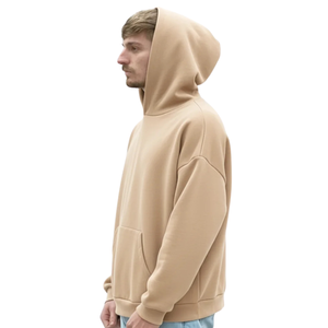 Sweat-shirt à capuche surdimensionné personnalisé pour homme, en molleton épais, à épaules tombantes, style streetwear décontracté, fabricant de vêtements OEM - Product Image 1