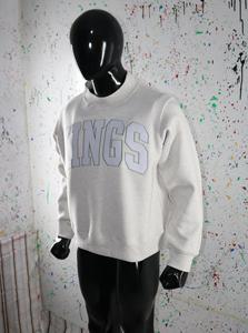 Sudadera con Capucha Kings Gris Ceniza de Invierno 100% Algodón Hecha a Medida - Product Image 3