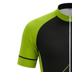 Men's Green Black Zipper Sublimation Print <b>Cycling</b> Jersey Short Sleeve Mountain Bike Shirt Outdoor Training Sports - Product Image 4