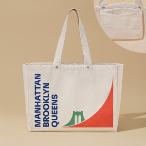 Sac fourre-tout en toile de coton écologique, motif lettres, taille moyenne, poignée en coton, durable, réutilisable, pour le shopping et l'emballage cadeau - Product Image 2