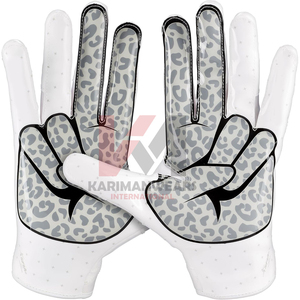 Guantes de Fútbol Americano Duraderos para Todo Clima, con Logotipo Personalizado, Agarre Profesional, Palma de Silicona, Venta al Por Mayor - Product Image 1