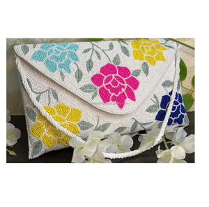 Guru Kirpa Export House bohème femmes sacs de messager de l'Inde Afghani fourre-tout sac à bandoulière perlé sac de soirée femmes en gros - Product Image 4